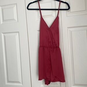 Tank top romper dark pink, only worn once